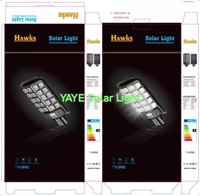 Yaye Hottest Sell 100W/ 150W/200W/300wall in One Solar LED Road Street Wall Garden Lighting with Lithium Battery/Remote Controller/ Radar Sensor/1000PCS Stock