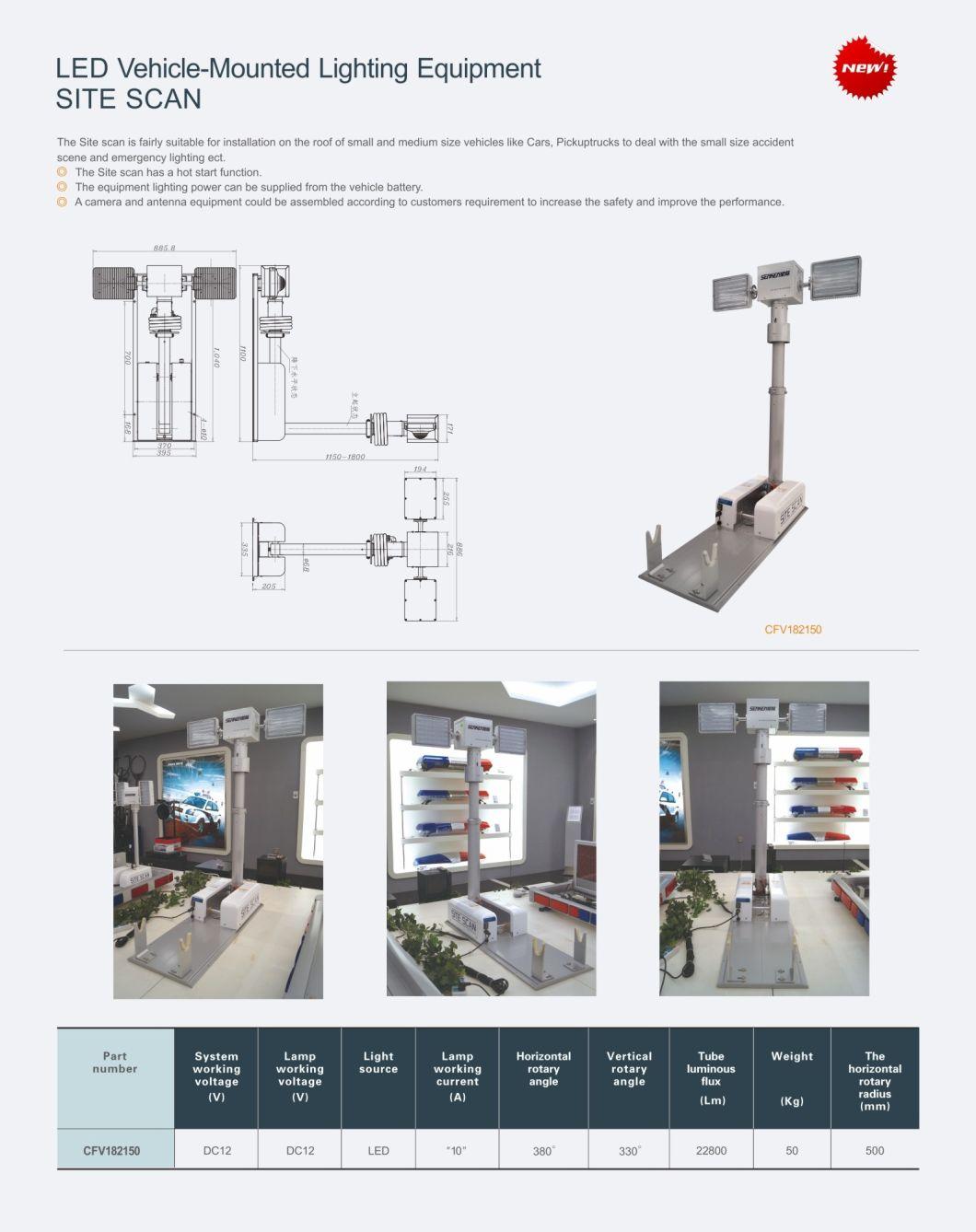 Senken LED Vehicle Roof -Mounted Lighting Equipment Site Scan Light Tower