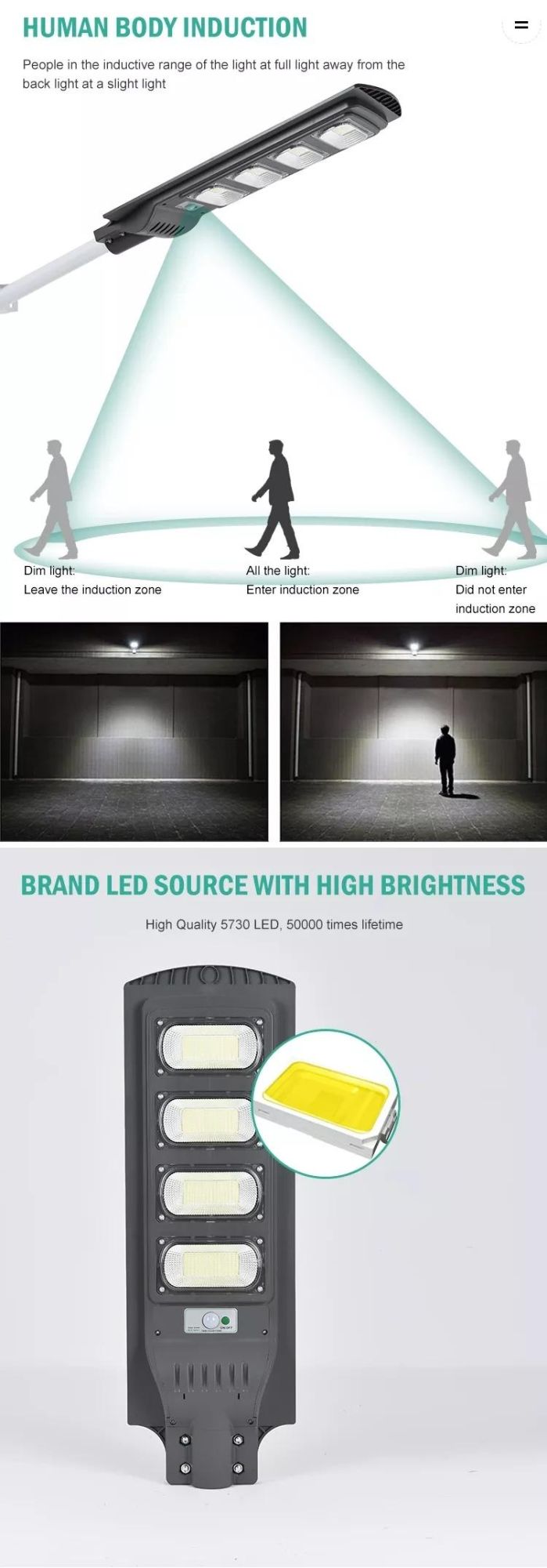 Waterproof 90W Solar Garden Light Solar Street Light Outdoor Use Road Lighting Solar