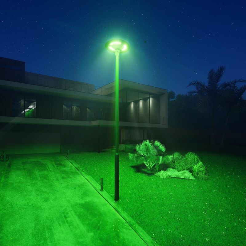 IP65 Waterproof RGB Color Selectable LED Solar Park Lamp with APP Control