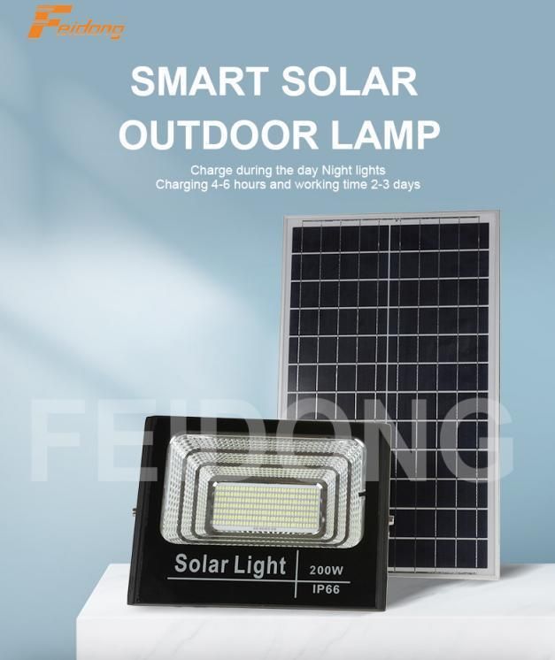 High Quality Durable Solar Lights Outdoor Adjustable with Remote Garden LED Remote Solar Flood Light