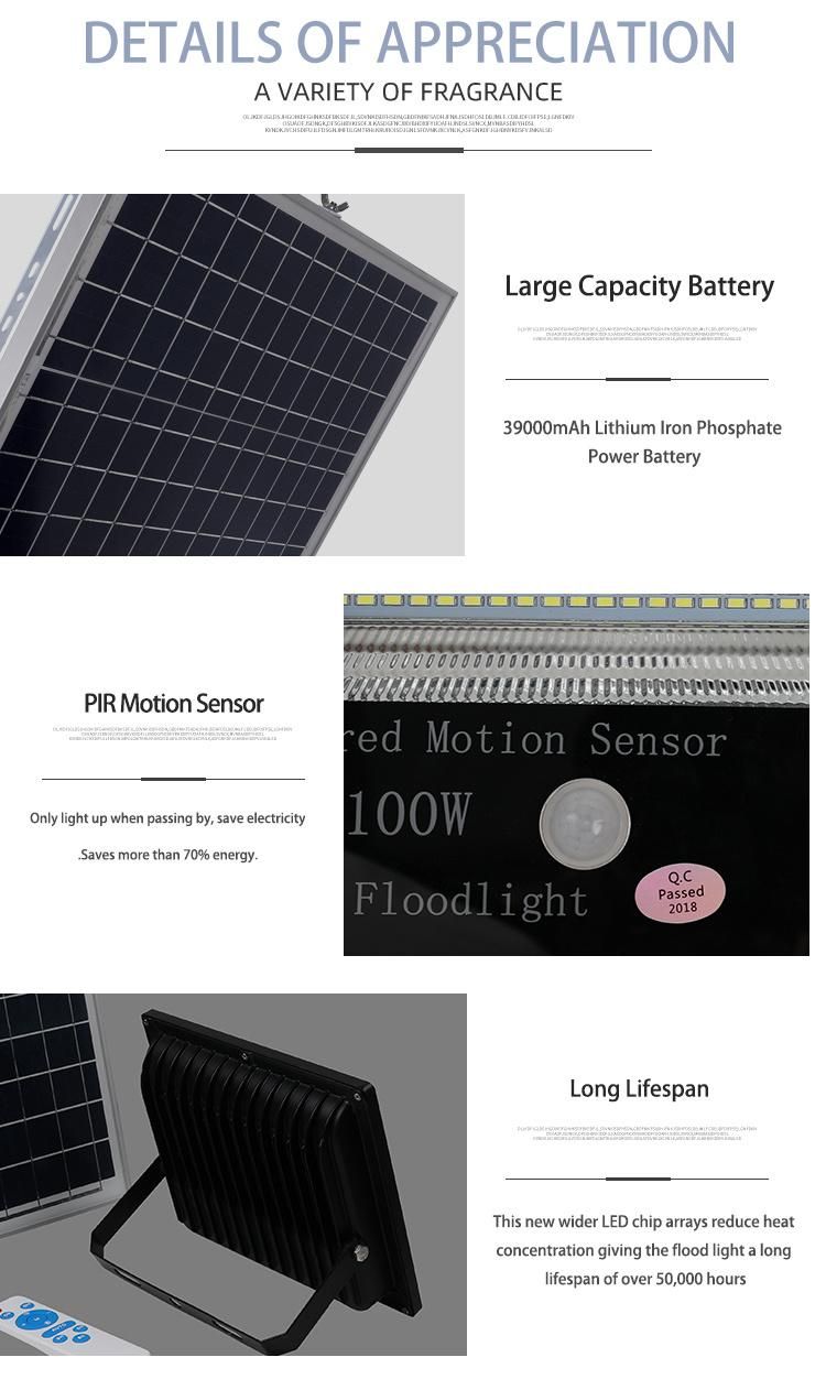 Anern Mostoutdoor Round 24V 100watt Solar Flood Light