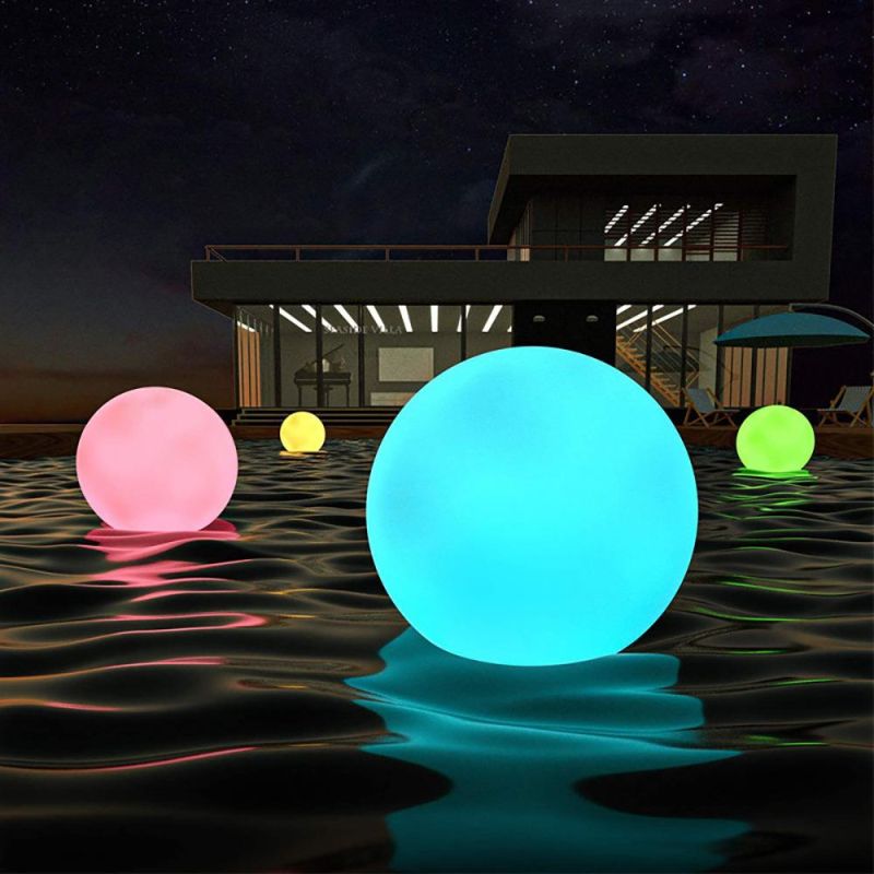 Inflatable Waterproof LED Solar Glow Floating Ball Light for Beach Party Garden Swimming Pool Decoration