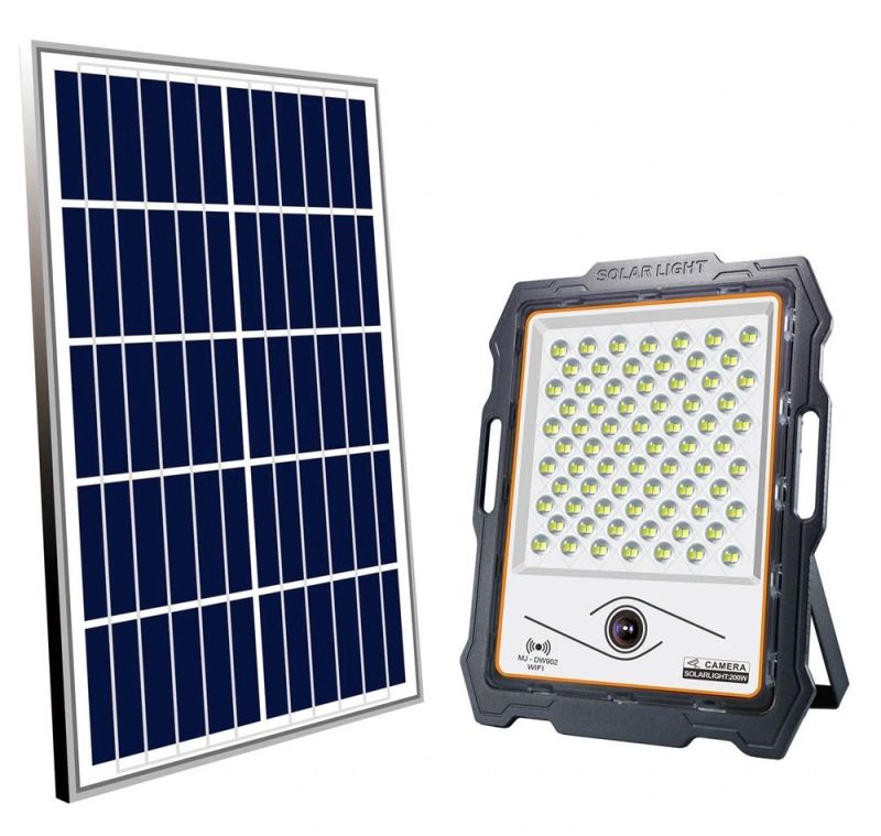 Yaye 2021 Factory Price 100W/200W/300W/400W CCTV WiFi Camera Solar Flood Light with Remote Controller & 1000PCS Stock Each Watt