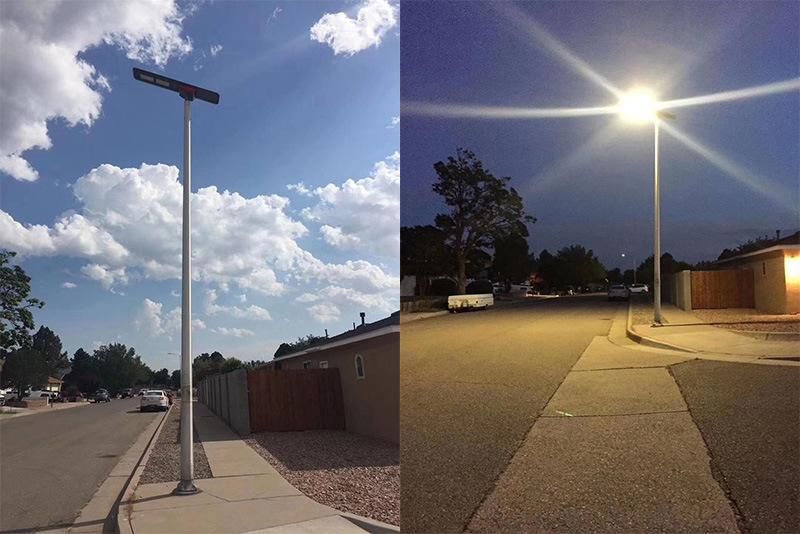 High Bright Remote Control Motion Sensor All in One Solar Street Light 60W