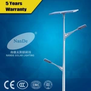 50W White LED Solar Street Lights with 12V 60ah Lithium Battery