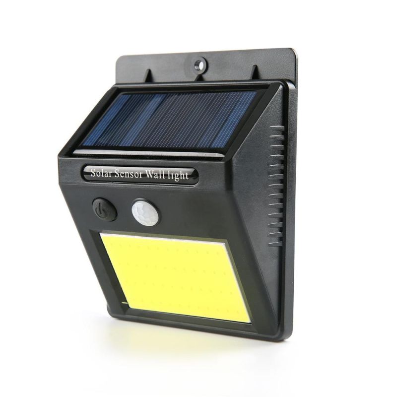 PIR COB Solar Outdoor Sensor Wall Light for Garden Waterproof Wireless Security