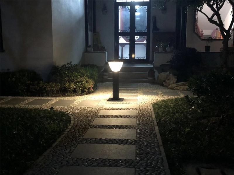 Warm Bright Solar LED Lawn Lamp Garden Light Turns on Automatically