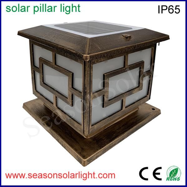 High Quality CE LED Energy Gate Lamp Landscape Solar Garden Light for Fence Pillar Post Lighting