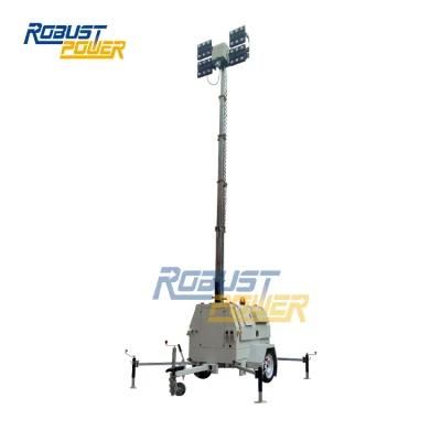 SAA Ce Aproved High Lumen Euro Trailer LED Flood Light Tower