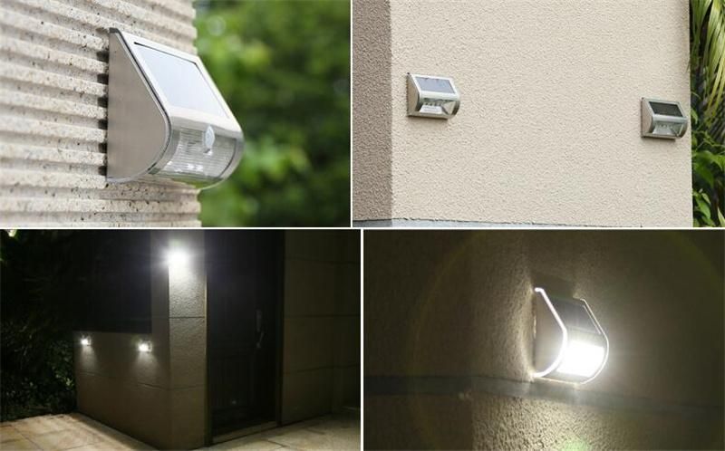 New Solar Home Garden Light with Sensor Light LED Step Solar Light Solar Wall Light 13LED