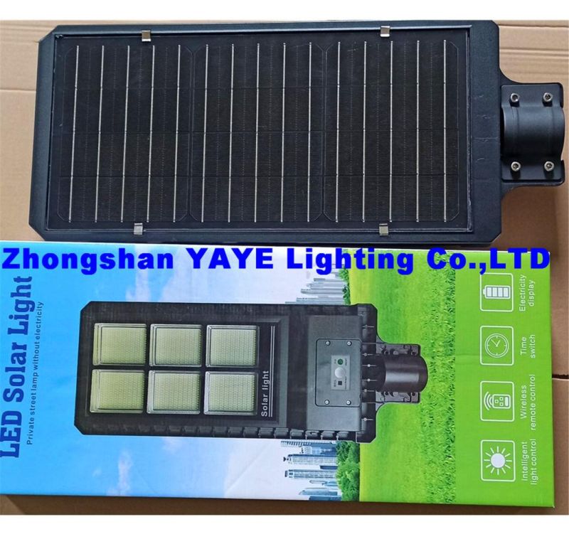 Yaye 2022 Best Supplier of 100W/200W/300W Motion Sensor All in One Solar Street Garden Road Wall Light From Zhongshan Yaye Lighting Co., Ltd with 500PCS Stock