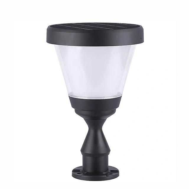 2021 New Solar Product IP6 Waterproof Warm Light Solar Pillar Lamp for Path Home Park Gate Outdoor