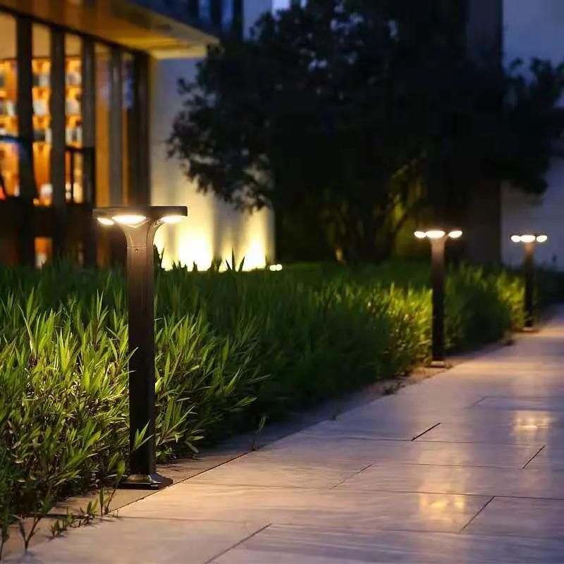 China Factory Hotsale IP65 Waterproof Warm Light Aluminum Solar Lawn Light for Lawn Pathway Walkway Home Garden