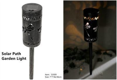 Solar Garden Light Metal Stake Light Path Light (dragonfly pattern)