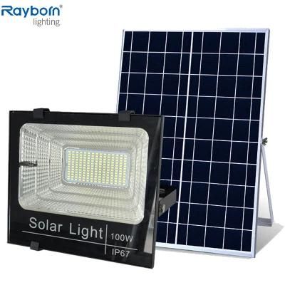 100W Security Garden IP65 Remote Control/Motion Sensor Solar Flood Light LED Lighting Lamp Spot Light