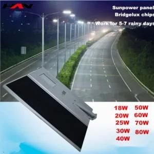 70W Patented Product All in One Integrated All in One Solar Street Light