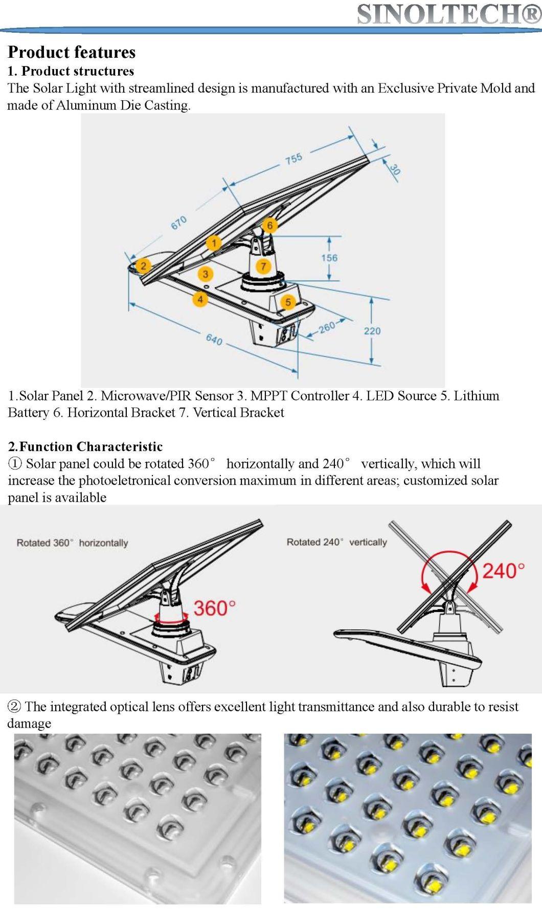 60W Elite G02 Series  LED Solar Powered LED Street Light (G02-60W)