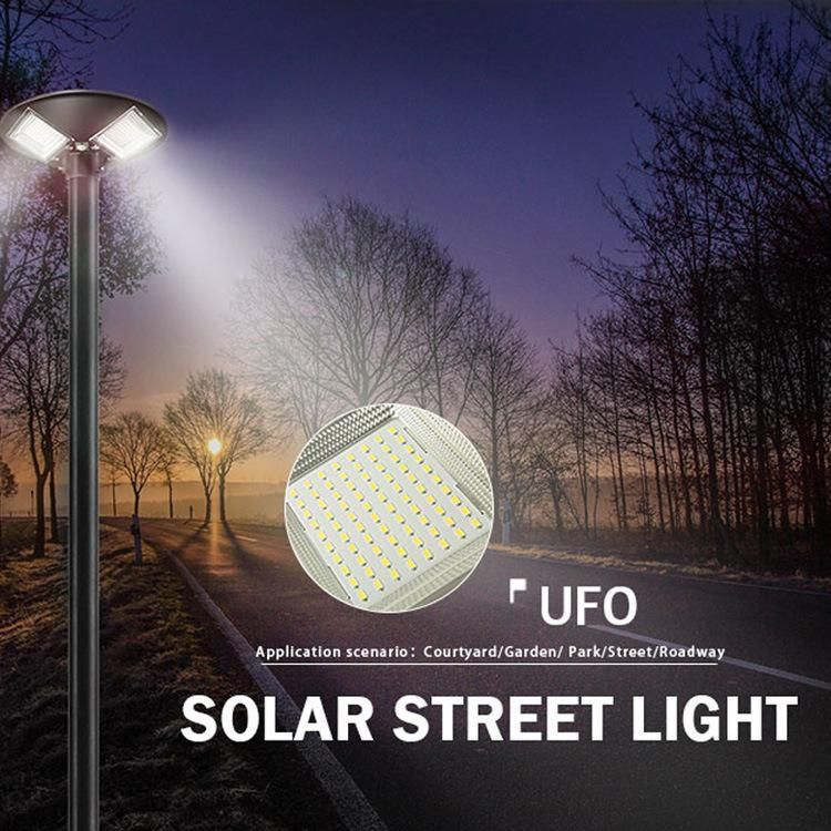 Split Round UFO COB Solar Street Light Pole Solar LED 150W