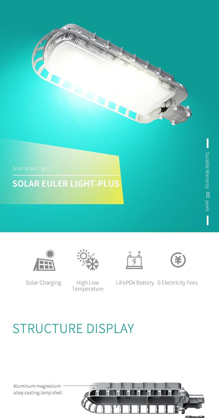 New Design 2020 Manufacturer All in One LED Solar Street Light 50W Plus