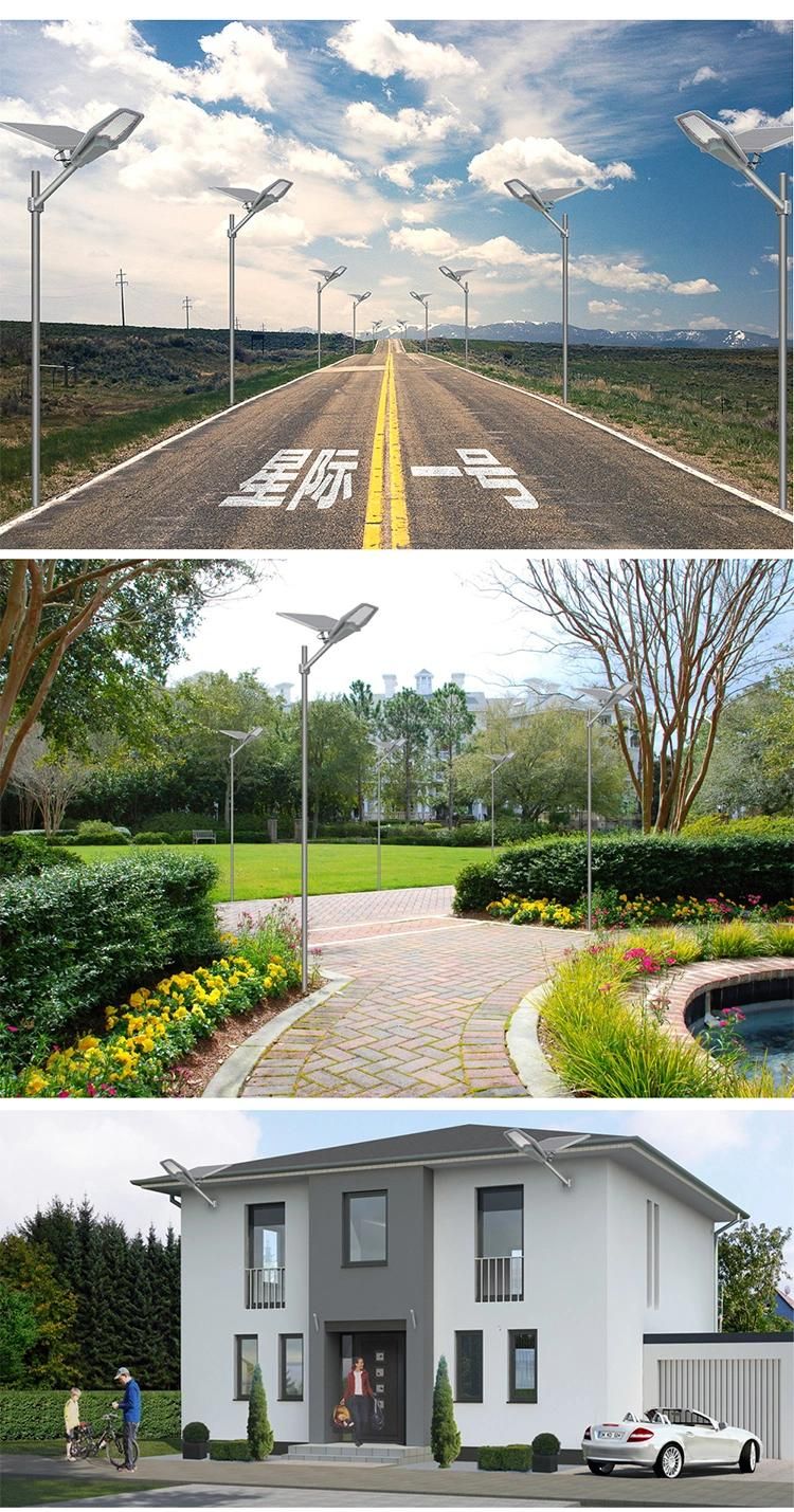 100W 200W 300W 400W Project Lamp Outdoor Saperated Solar LED Street Road Light Garden Light with Panel and Lithium Battery