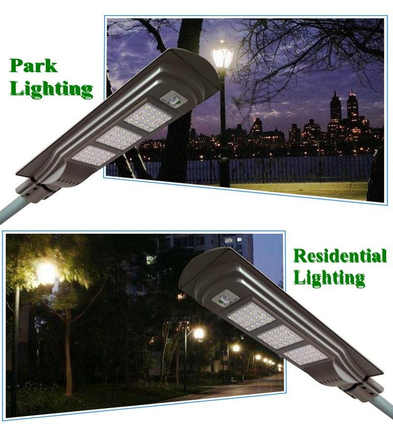 90W Solar LED Street with Radar+PIR Motion Sensor