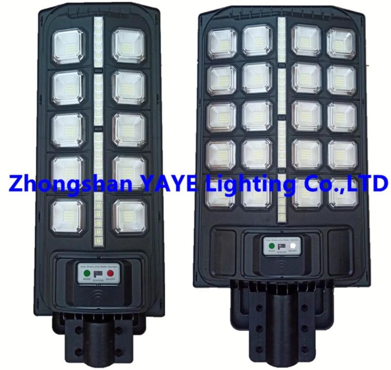 Yaye 2022 Hottest Sell 400W/300W/200W/150W/100W Solar LED Street Road Garden Wall Light with 1000PCS Stock/3 Years Warranty/ Radar Sensor/ Remote Controller