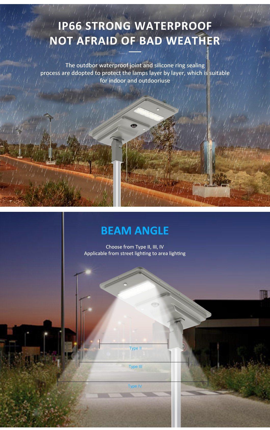 5years Warranty Outdoor 28LEDs Monocrystalline 2700~6000K 160~180lm/W Solar Street Light