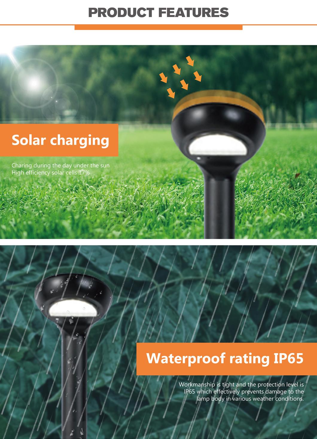 IP65 Waterproof Garden Lamp Outdoor Solar Landscape Lawn Lights