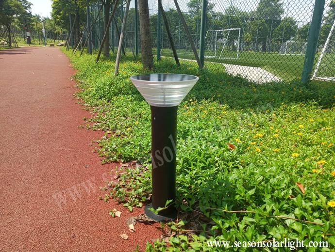 Bright 5W Lighting Lamp Smart Garden Solar Outdoor Bollard Lighting with Warm + White LED Light