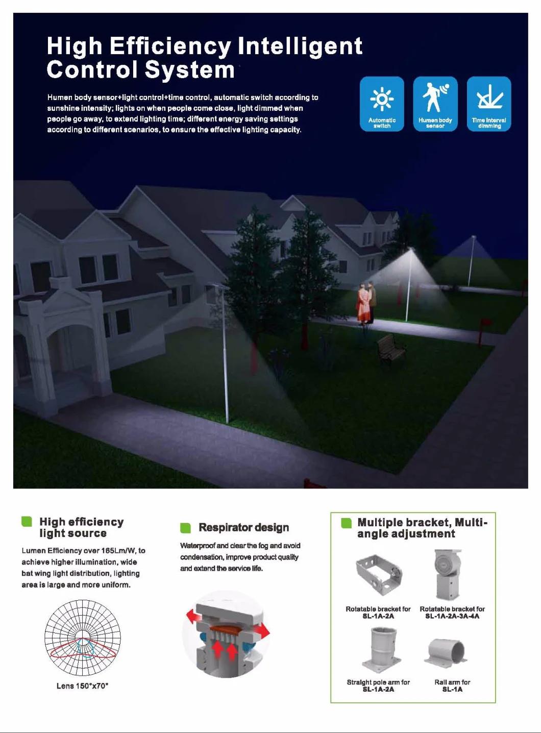 CE Certificated 15W-80W All-in-One LED Solar Garden/Street Light/Lamp (TYN-01)