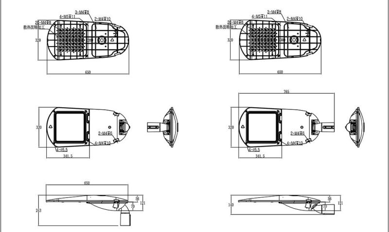 High Quality IP66 Waterproof 150lm/W 100W 150W LED Street Light