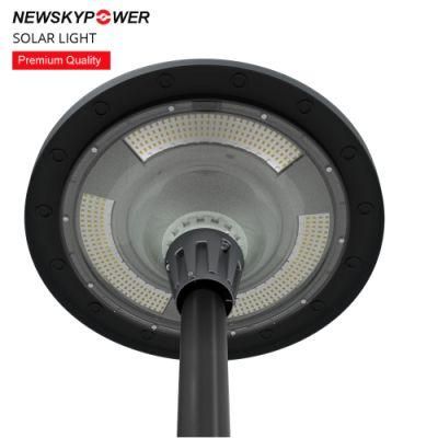 UFO Solar Powered Street Light for Outdoor Landscape Garden Park with RGB 800W 1200W Split Pole