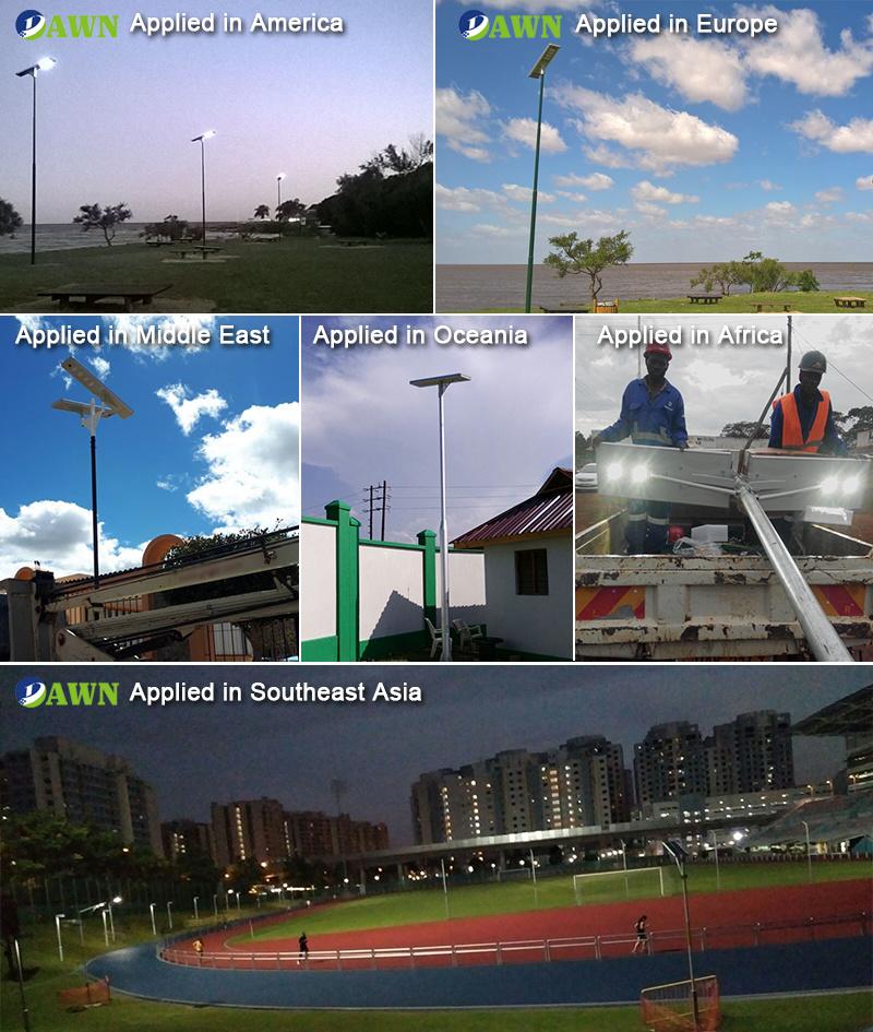 Shenzhen Dawn Solar All in One Street Light Solaire Exterieur Lamp