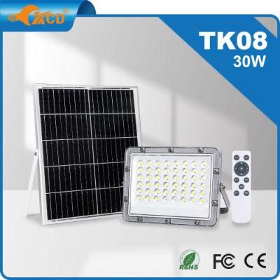 Eco IP65 Super Bright 30W 50W 60W 100W 150W 200W 300W Solar Powered Remote Control Floodlight Outdoor LED Flood Light