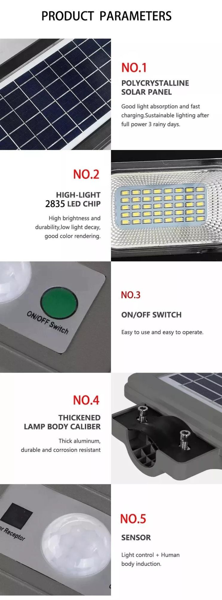 Waterproof 90W Solar Garden Light Solar Street Light Outdoor Use Road Lighting Solar