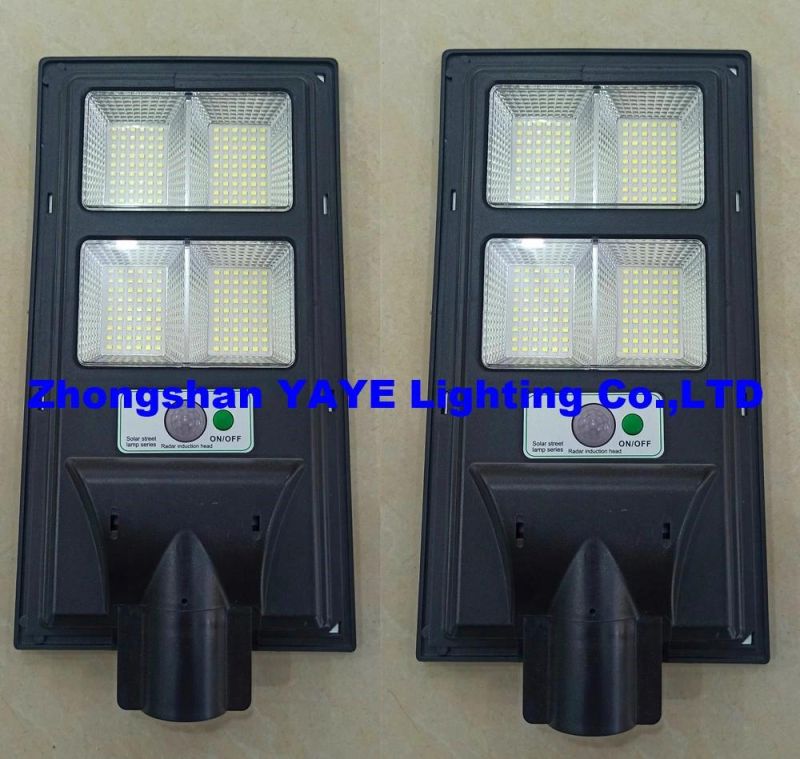 Yaye Hottest Sell 250W All in One Solar LED Street Road Garden Wall Light with Waterproof IP65 500PCS Stock (YAYE-22SLSL250WG)