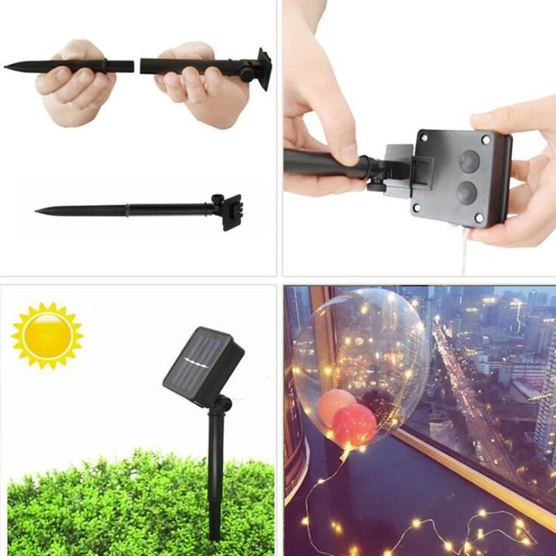 Solar String Lights, 200 LED Waterproof Solar Christmas Lights, 8 Modes Solar Fairy Lights Indoor/Outdoor Decoration String Lights for Garden, Party Wyz11958