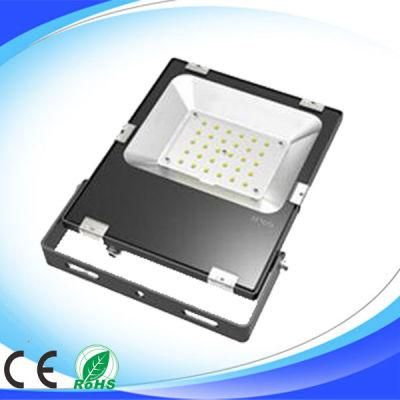 SMD 130lm/W Aluminium White Case IP65 Slim LED Flood Light 30W LED Floodlight