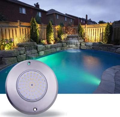 Mini 110mm 6W Nicheless Resin Filled LED Surface Mounted RGB Swimming Pool Lighting Underwater