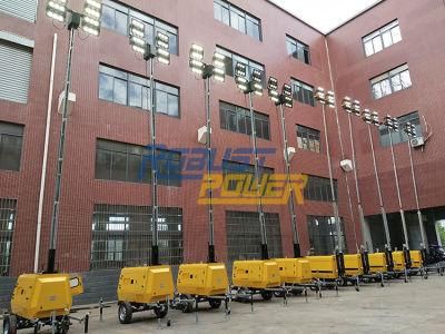 Mining Site 4*240W High Lumen LED Lamps Light Tower