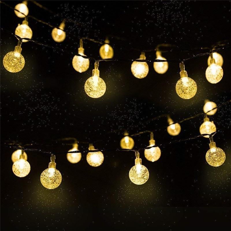 Backyard Winter Outside Festoon New-Year Yard Balcony Solar Decor Lighting