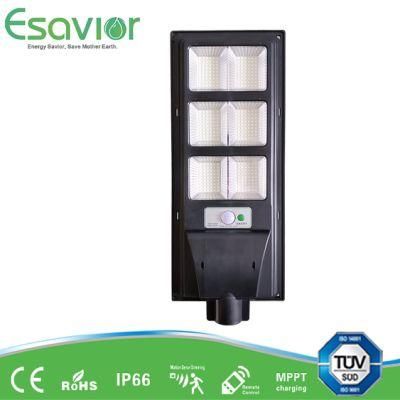 Esavior Solar Powered 90W All in One Solar LED Light Street Light Motion Sensor Energy Saving Outdoor Light