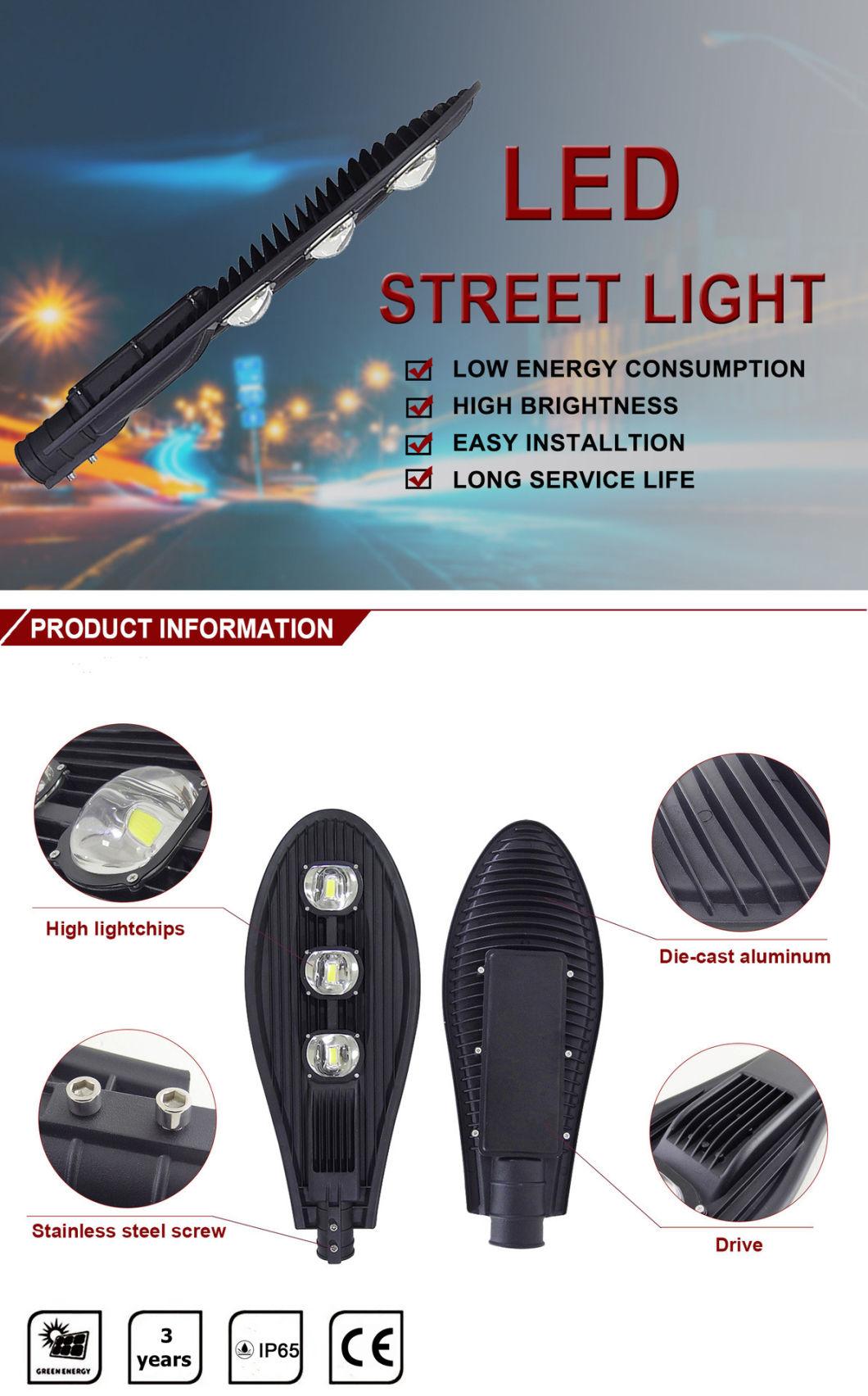 IP66 Outdoor Urban Road Lighting 3 Years Warranty AC85-265V Photocell 150W LED Street Light