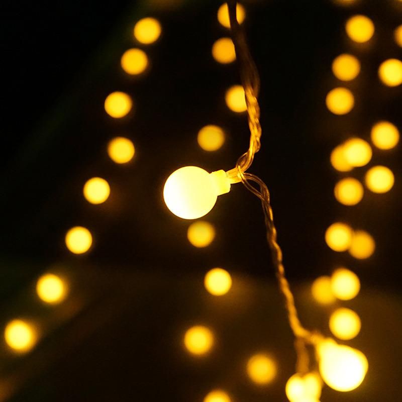 Battery-Operated Decorative Cherry Lights LED Rope Light Camping Hiking Safety Light Tent String Light Warm White Yellow Light Wyz20205