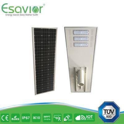 Esavior 25.6V/30ah Batteries Capacity 100W Solar Street Lights Solar Lights Outdoor Lighting