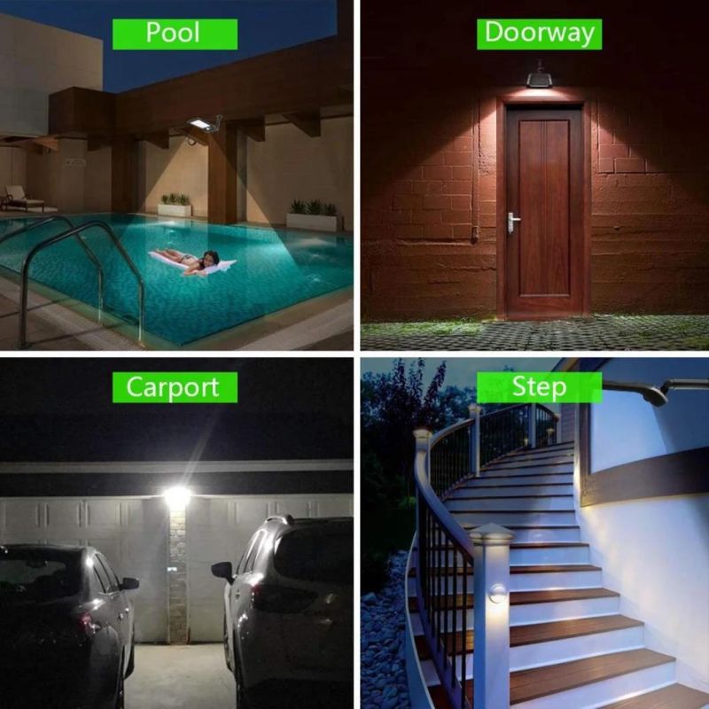 Simva 36 LED Outdoor LED Solar Powered Motion Sensor Lights Wireless Security Wall Lighting, Waterproof PIR Motion Sensor Solar LED Wall Light