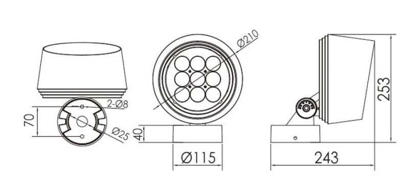 LED Spot Light Europe Design