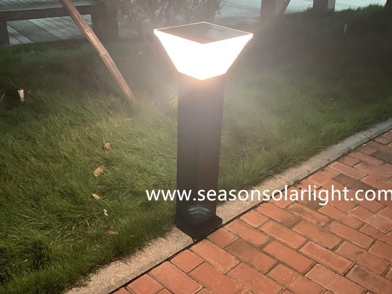 Square Standing Lawn Pathway Lighting Solar Outdoor Garden Light Solar Powered Decoration Lighting