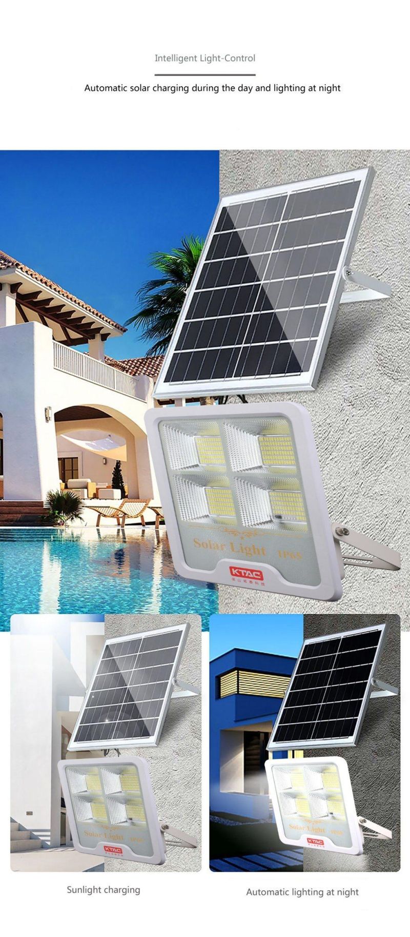 Outdoor Garden Security LED Waterproof Solar Wall Lights for Yard Garage Garden